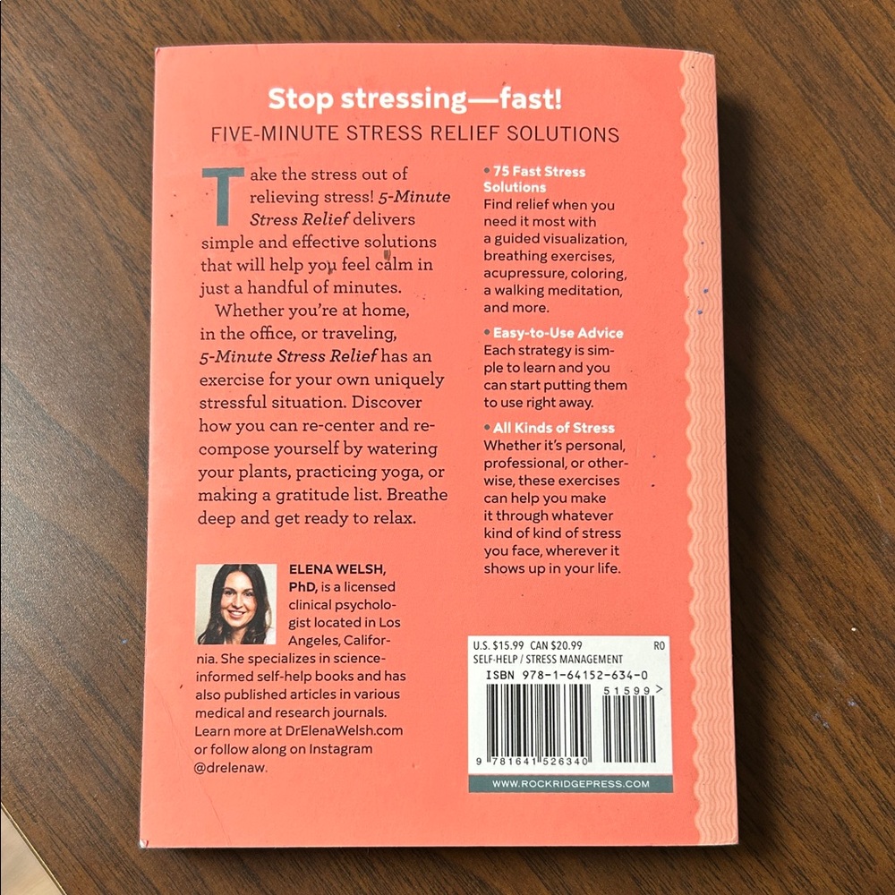 5-Minute Stress Relief Book - Picture 2 of 5